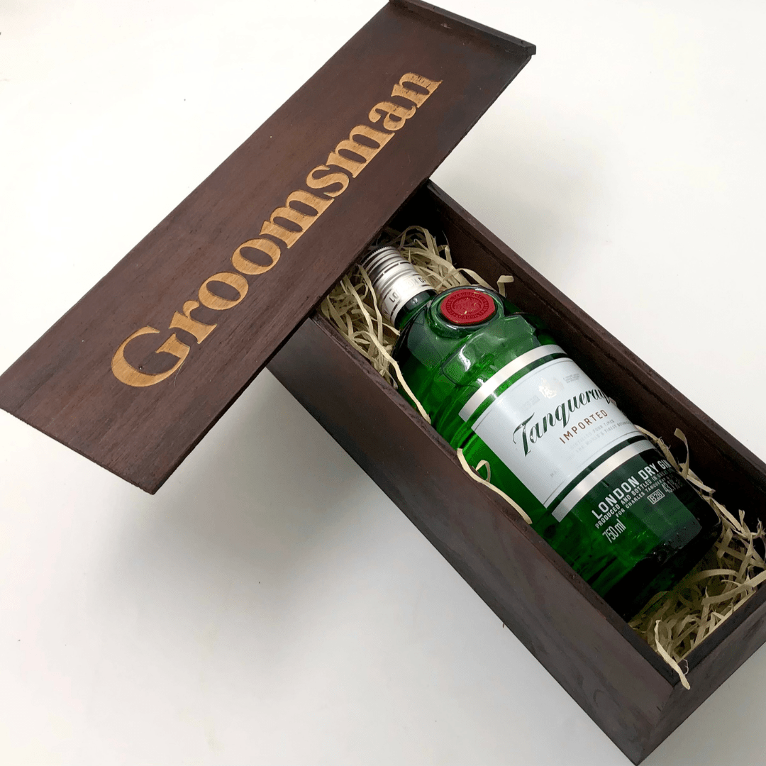 Groomsman Gin Box.