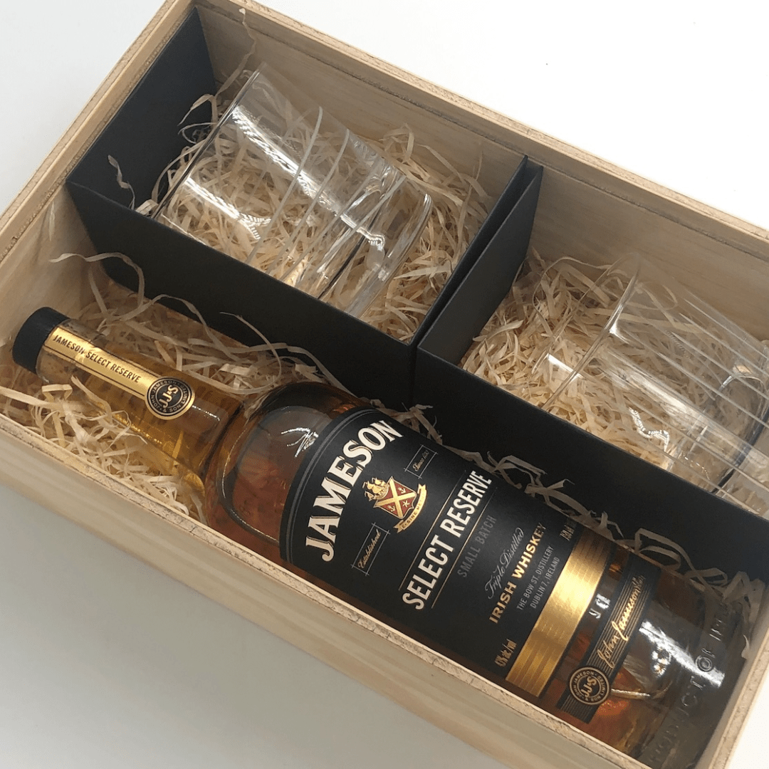 Whiskey Box With Dividers